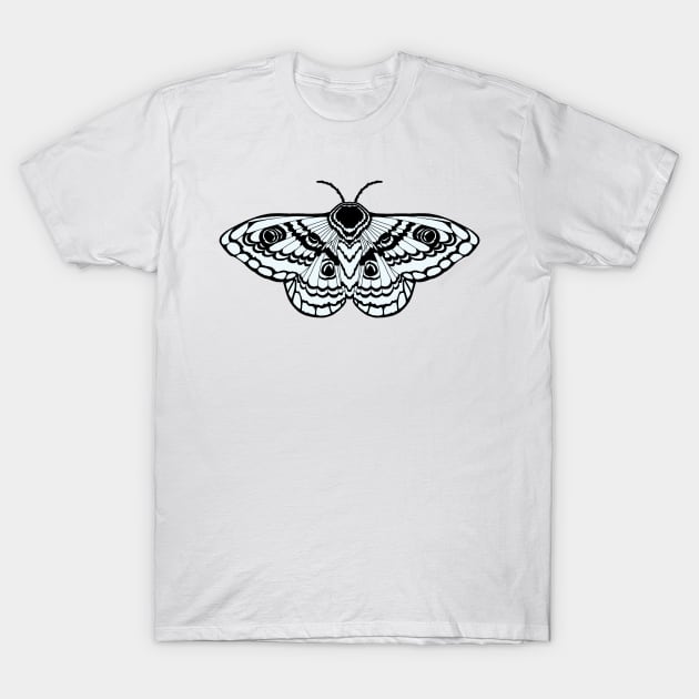 Simplistic Moth T-Shirt by JasminMilena